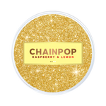 Front view of CHAINPOP Raspberry Lemon nicotine pouch – 5mg strength with raspberry and lemon flavor.