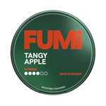 Front view of FUMI Tangy Apple nicotine pouch – 8mg strength with sour apple flavor