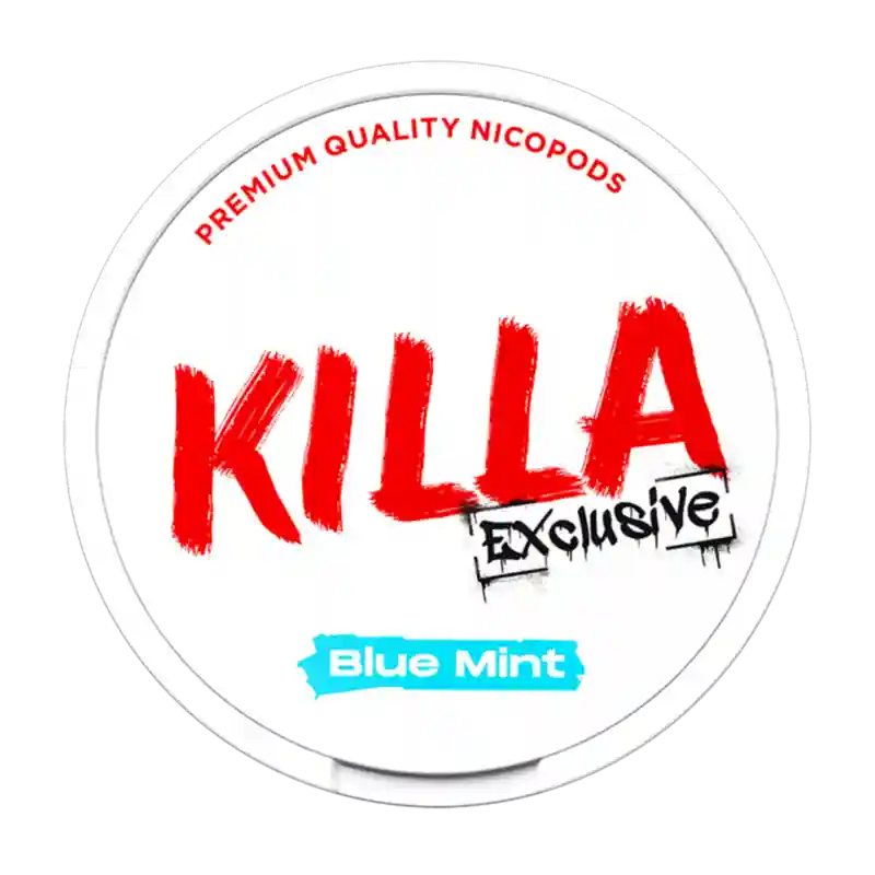 KILLA Exclusive Blue Mint – Fresh and cooling blue mint taste with 16 mg nicotine strength.