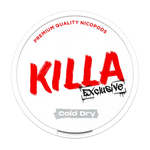 KILLA Exclusive Cold Dry – Extra strong cold dry mint nicotine pouches, 16 mg strength.