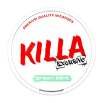 KILLA Exclusive Green Mint – Fresh and crisp green mint in premium 16 mg nicotine pouches.
