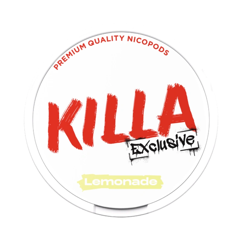 KILLA Exclusive Lemonade – Juicy lemonade taste with 16 mg nicotine strength.