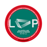 Front view of LOOP Jalapeno Lim Hyper strong nicotine pouch – 15.6mg strength with jalapeno lime flavor