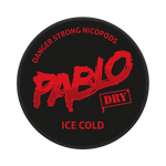 Front view of PABLO Dry ice cold nicotine pouches - 18mg strength with mint flavor
