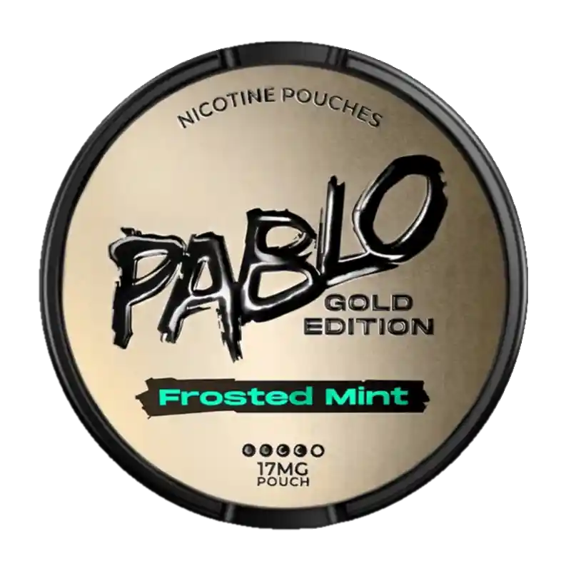 PABLO Gold Edition Frosted Mint – Premium 17 mg nicotine pouches with a crisp frosted mint flavor