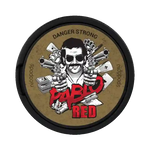 Front view of PABLO red nicotine pouches - 24mg strength with mint spicy rede chili flavor