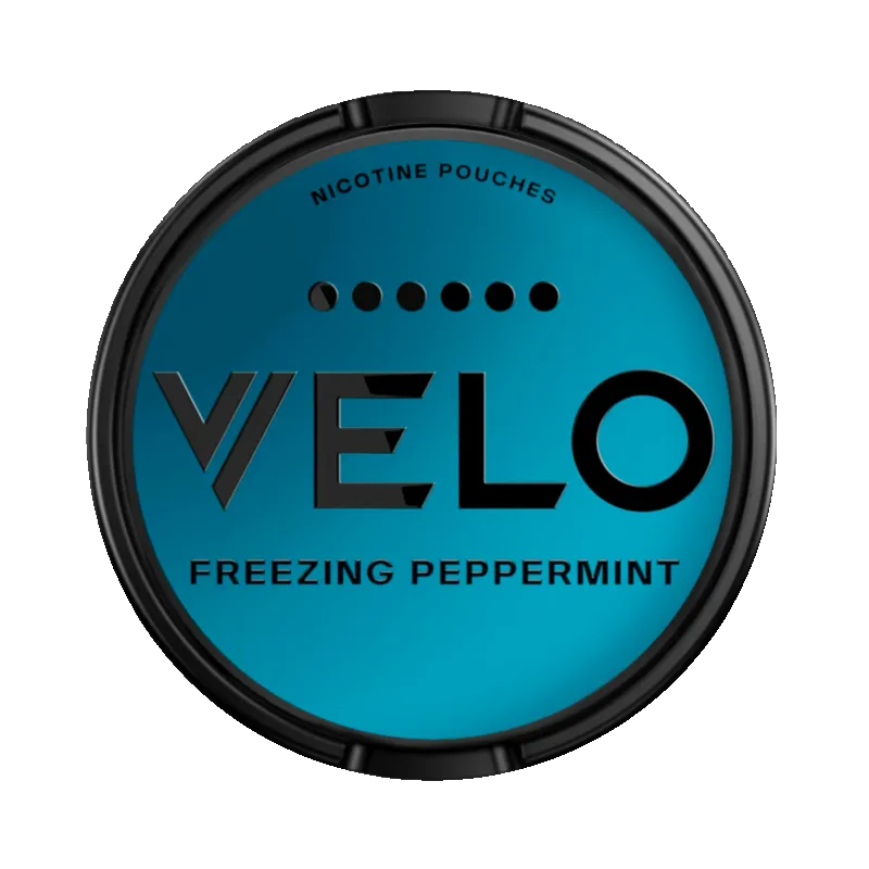 Freezing peppermint 17 MG nicotine pouch with intense strength from Velo