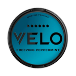 Freezing peppermint nicotine pouch with intense strength from Velo