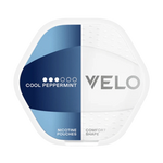 Front view of VELO Shift Cool Peppermint nicotine pouch – 8mg strength with cooling crisp peppermint flavour.