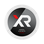 Front view of XR General Slim White Snus – strong Swedish snus with classic tobacco taste