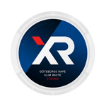 Front view of XR Göteborgs Rapé Slim White Snus – strong strength with classic Swedish flavor